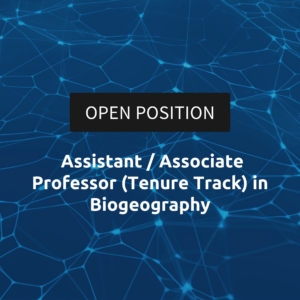 Assistant / Associate Professor (Tenure Track) in Biogeography