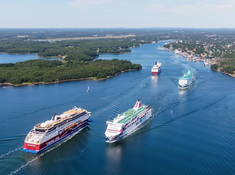 Hannula, Marko. “Four Baltic Sea Cruise ferries in the Mariehamn Channel.” iStock