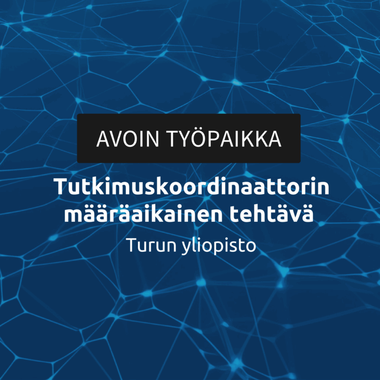 Avoin työpaikka tutkimuskoordinaattori