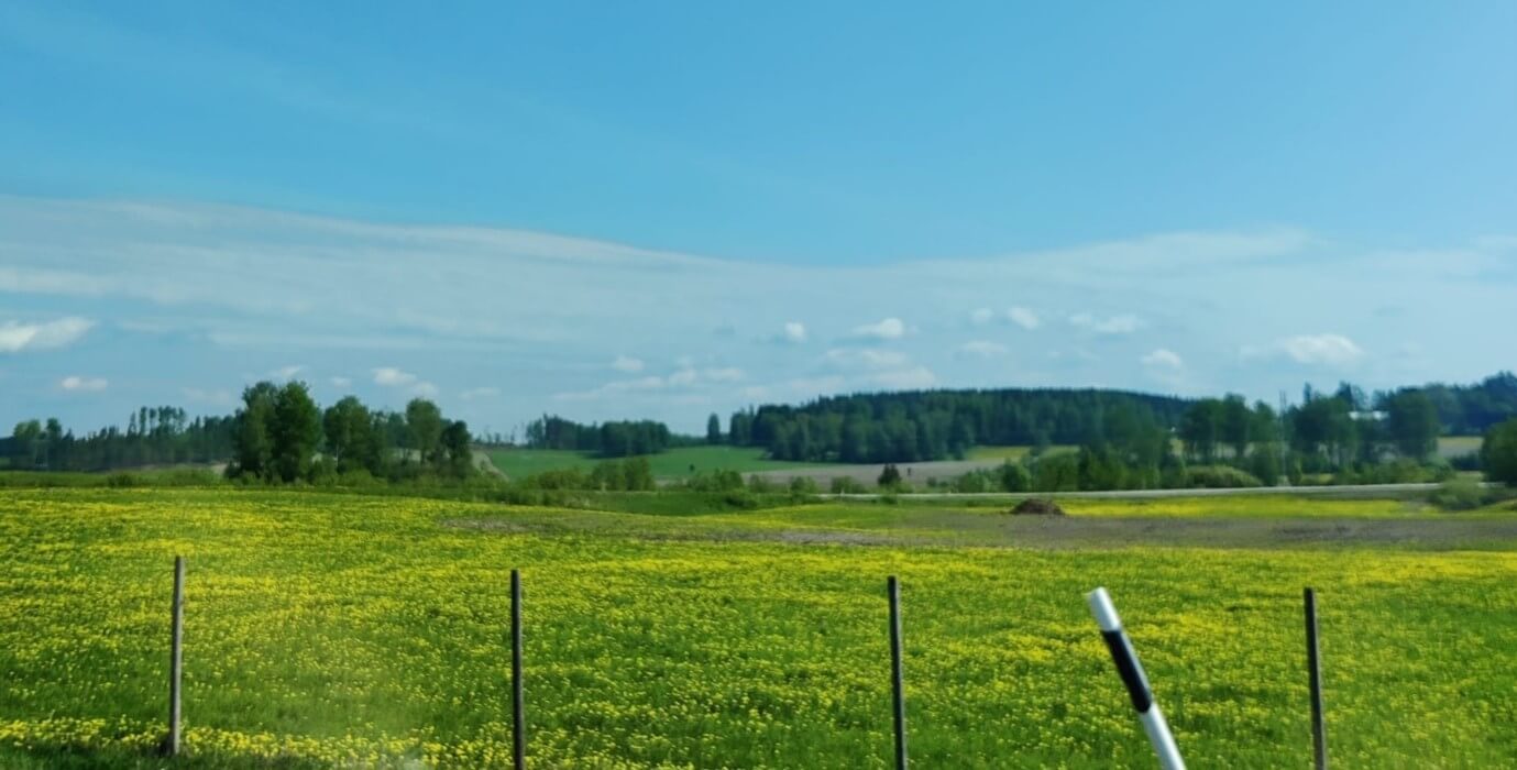 Finnish fields and countryside.