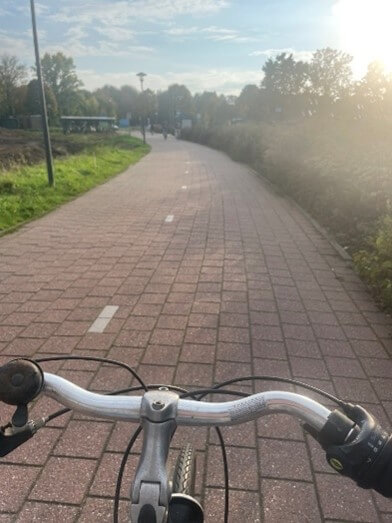 The infrastructure of the Netherlands is designed around its large cycling population, making this the easiest form of transport for shorter distances. Photo by: Tanya Santalahti