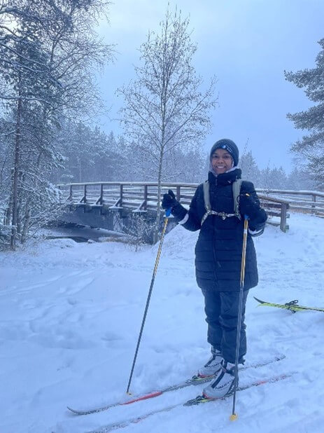 Raffa Ahmed Skiing