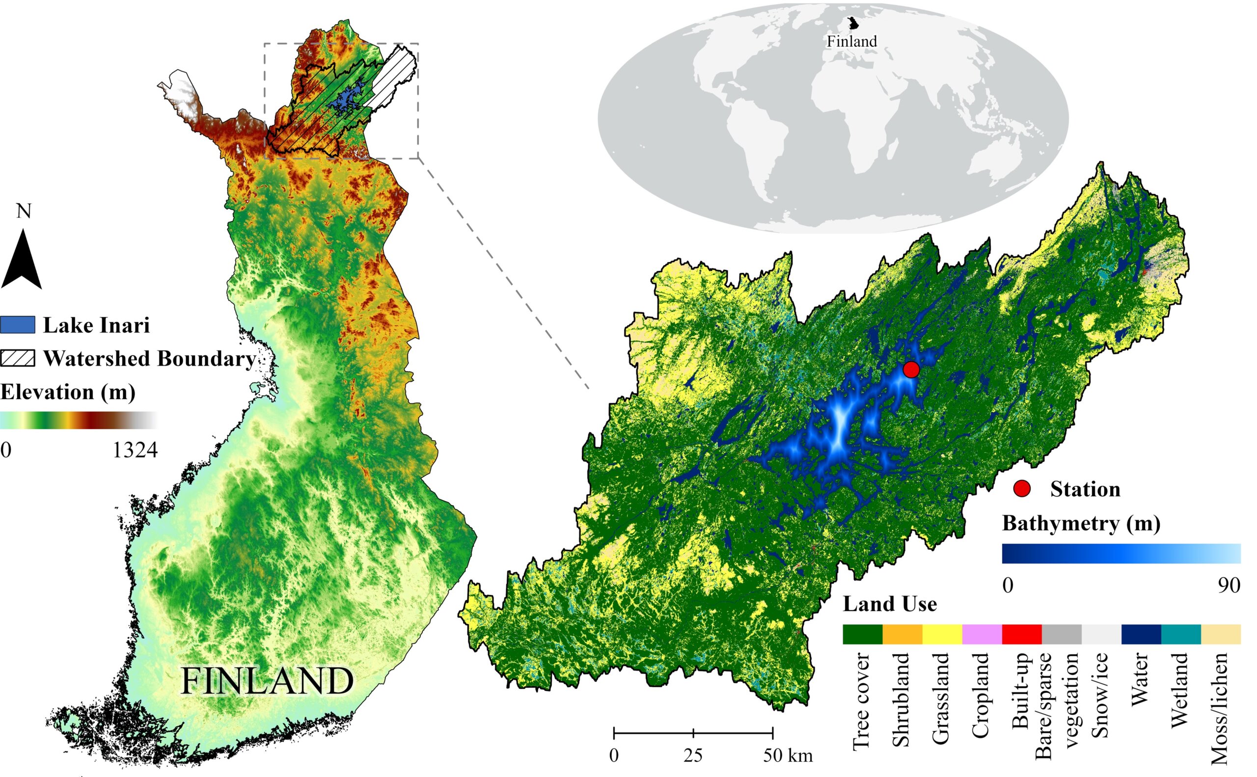 Land cover mapping in Jäkälämutka